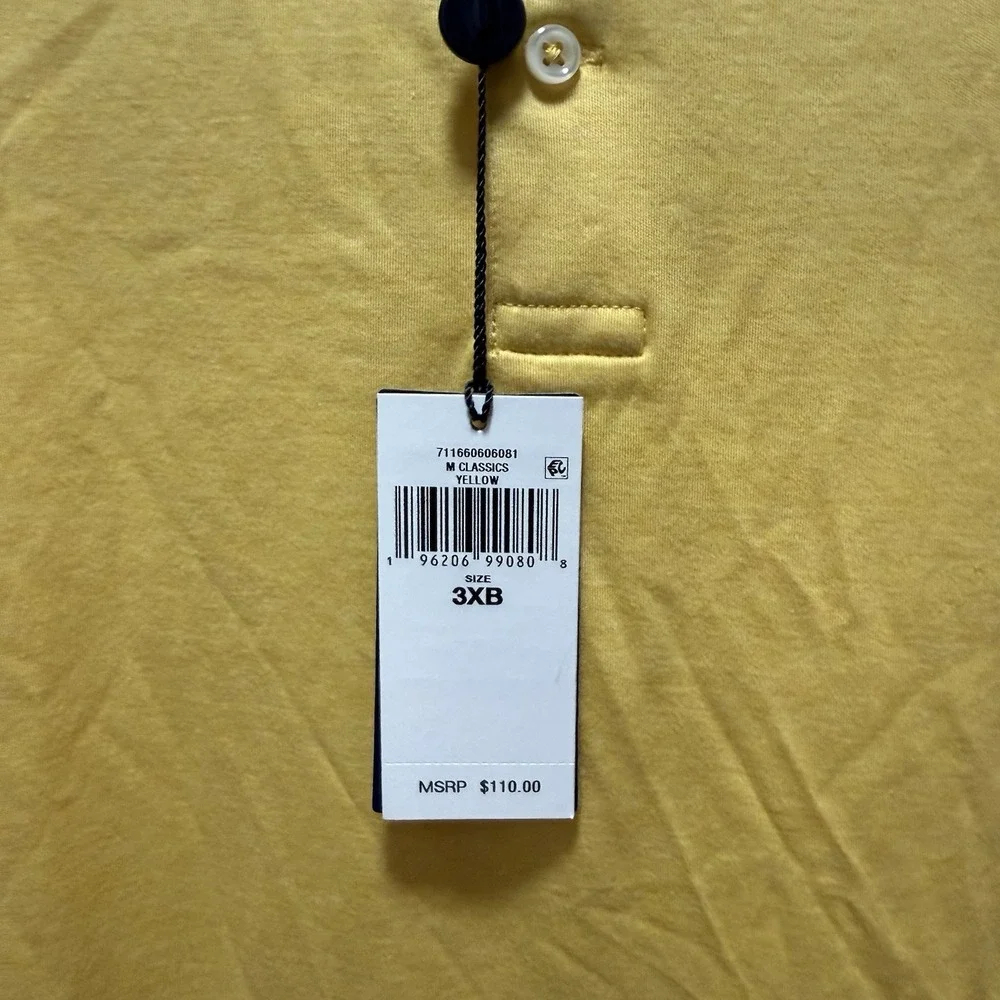 Polo‎ Ralph Lauren Polo Shirt Big & Tall Mens Size 3XB Yellow NEW WITH TAGS